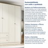 Guarda-Roupa Casal 4 Portas 2 Gavetas Ananda CabeCasa MadeiraMadeira - 14