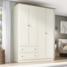 Guarda-Roupa Casal 4 Portas 2 Gavetas Ananda CabeCasa MadeiraMadeira - 1