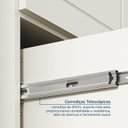 Ver imagem 7 de Guarda-Roupa Casal 4 Portas 2 Gavetas Ananda CabeCasa MadeiraOriginals Bege/Offwhite