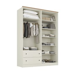 Guarda-roupa Solteiro 4 Portas 2 Gavetas Ananda Cabecasa Madeiramadeira - 11