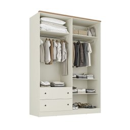 Guarda-roupa Solteiro 4 Portas 2 Gavetas Ananda Cabecasa Madeiramadeira - 12