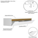 Ver imagem 5 de Rack Suspenso para TV até 50 Polegadas 135cm Branco