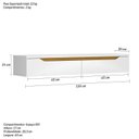 Ver imagem 4 de Rack Suspenso para TV até 50 Polegadas 135cm Branco
