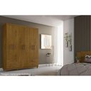 Ver mais imagens de Guarda Roupa Casal 6 Portas e 4 Gavetas C- Pés Canadá Plus Cinamomo - Conquista