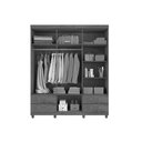 Ver imagem 7 de Guarda Roupa Casal 6 Portas e 4 Gavetas C- Pés Canadá Plus Cinamomo - Conquista