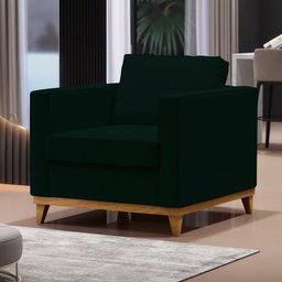 Poltrona Decorativa Para Sala De Estar Jane D05 Verde Musgo - 7 Poltrona Decorativa Para Sala De Estar Jane D05 Verde Musgo - 7