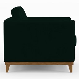 Poltrona Decorativa Para Sala De Estar Jane D05 Verde Musgo - 2 Poltrona Decorativa Para Sala De Estar Jane D05 Verde Musgo - 2