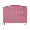 Ver imagem 6 de Kit Cabeceira e Calçadeira com Baú 140 Cm Casal Diana Suede Rosa - Fina Mobília