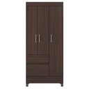 Ver imagem 2 de Guarda Roupa Solteiro com Cômoda Montevidéu Café Touch - Demóbile
