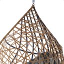 Ver imagem 6 de Balanço Suspenso Ninho Gota com Mola e Mosquetão Almofada Impermeável Gourmet Área Externa:a3