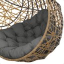 Ver imagem 5 de Balanço Suspenso Ninho Gota com Mola e Mosquetão Almofada Impermeável Gourmet Área Externa:a3