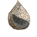 Ver imagem 4 de Balanço Suspenso Ninho Gota com Mola e Mosquetão Almofada Impermeável Gourmet Área Externa:a3