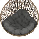 Ver imagem 7 de Balanço Suspenso Ninho Gota com Mola e Mosquetão Almofada Impermeável Gourmet Área Externa:a3