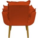 Ver imagem 3 de Kit 2 Poltronas Decorativas Reforçadas para Sala Alice para Recepção Manicure Escritório Suede