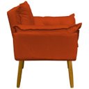 Ver imagem 2 de Kit 2 Poltronas Decorativas Reforçadas para Sala Alice para Recepção Manicure Escritório Suede
