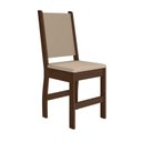 Ver imagem 5 de Kit 4 Cadeiras de Jantar MDF Clara Marrom/Amêndoa/Savana