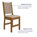 Ver imagem 6 de Kit 4 Cadeiras de Jantar MDF Clara Laranja/Carvalho/Savana