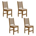 Ver imagem 1 de Kit 4 Cadeiras de Jantar Mdf Clara