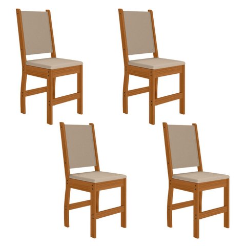 Kit 4 Cadeiras para Cozinha Clara