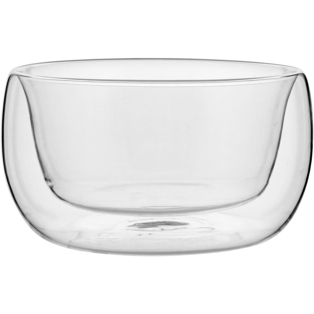 SALADEIRA 7x13x13cm 450ml BOROSILICATO TRANSPARENTE PAREDE DUPLA