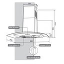 Ver imagem 5 de Coifa e Depurador de Ilha 90cm Cadence Gourmet Vidro Curvo Inox 220v - Cfa502