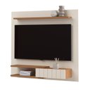 Ver imagem 7 de Painel para TV até 55 Polegadas MDF 135cmx120cm Porta e Suporte Monza Bege Cinamomo/Off White
