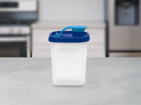 Ver imagem 3 de Tupper Slim 350ml Translúcido com Tampa Azul Tupperware