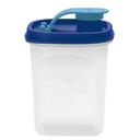 Ver imagem 1 de Tupper Slim 350ml Translúcido com Tampa Azul Tupperware