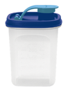 Ver imagem 1 de Tupper Slim 350ml Translúcido com Tampa Azul Tupperware