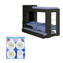 Ver imagem 3 de Beliche Ditália Cama Auxiliar com kit luz CM-15 COR:preto