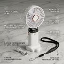 Ver imagem 6 de Mini Ventilador Portátil de Mão e Mesa 5 Velocidades Cordão