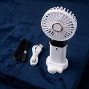 Ver imagem 4 de Mini Ventilador Portátil de Mão e Mesa 5 Velocidades Cordão