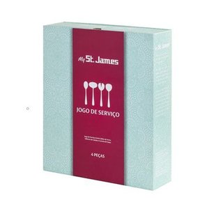 Jogo de Serviço Lace Inox 4 pcs - St James