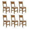 Kit 6 Cadeiras de Jantar MDF Milano - 1