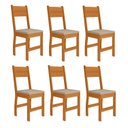 Ver imagem 1 de Kit 6 Cadeiras de Jantar MDF Milano