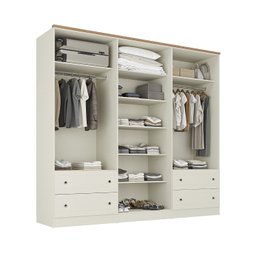 Guarda-roupa Casal 6 Portas 4 Gavetas Ananda Cabecasa Madeiramadeira - 10