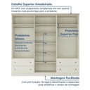 Ver mais imagens de Guarda-Roupa Casal 6 Portas 4 Gavetas Ananda CabeCasa MadeiraOriginals
