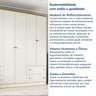 Guarda-Roupa Casal 6 Portas 4 Gavetas Ananda CabeCasa MadeiraMadeira - 12