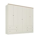 Ver mais imagens de Guarda-Roupa Casal 6 Portas 4 Gavetas Ananda CabeCasa MadeiraOriginals