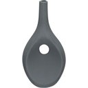 Ver imagem 1 de Vaso Decorativo Enfeite Casa Aparador Garrafa Home&co Cerâmica 37x19x12cm Cinza