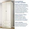 Guarda-Roupa Solteiro 2 Portas 2 Gavetas Ananda CabeCasa MadeiraMadeira - 13