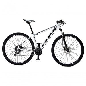 Bicicleta Aro29 Krw Alumínio Shimano 24v Freio Hidráulico S5 15.5 Branco-preto
