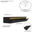 Ver imagem 5 de Rack Suspenso para TV até 50 Polegadas 135cm Preto