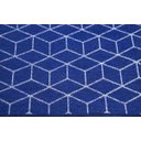 Ver imagem 2 de Tapete Sala Quarto 1,40 x 2,00 Cubo Azul Pratik Antider.