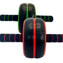 Ver imagem 2 de Kit 2 Rodas Rolo Exercícios Abdominal Lombar Profissional e Tapetinho