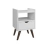 Kit 2 Mesa de Cabeceira Alice Prado Móveis Varias Cores:Branco - 4