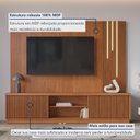 Ver imagem 6 de Estante Ripado Home para Tv de Ate 75 Polegadas 190,5cmx220cm com Led Cascata 100% Mdf 2 Portas Valencia New