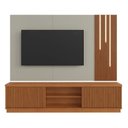 Ver imagem 3 de Home Ripado para TV até 75 Polegadas 100% MDF com LED 220cm Cascata 2 Portas Valencia New