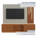 Ver imagem 7 de Estante Ripado Home para Tv de Ate 75 Polegadas com Led Cascata 100% Mdf 2 Portas 220cm Valencia New