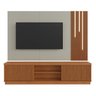 Estante Ripado Home para Tv de Ate 75 Polegadas com Led Cascata 100% Mdf 2 Portas 220cm Valencia New - 2